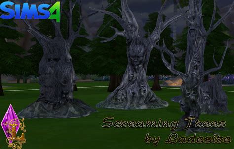 Sims 4 Ccs The Best Screaming Trees By Ladesire