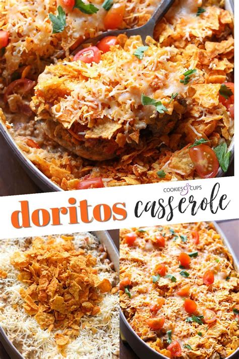 Only takes a minute to assemble and it is ready to eat in 20 minutes. Dorito Casserole in 2020 | Dorito casserole, Southwest ...