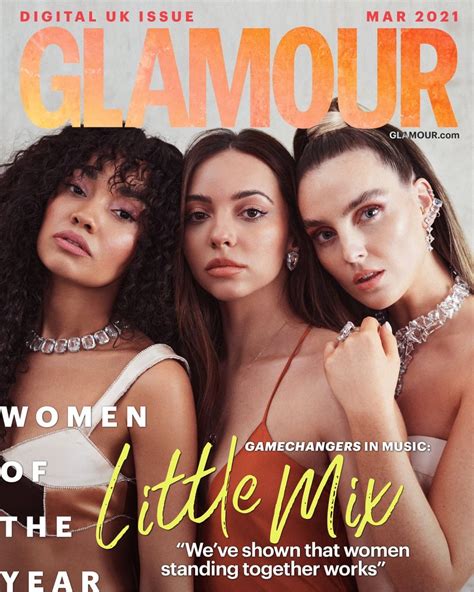 Little Mix On The Cover Of Glamour Magazine Uk March 2021 Hawtcelebs