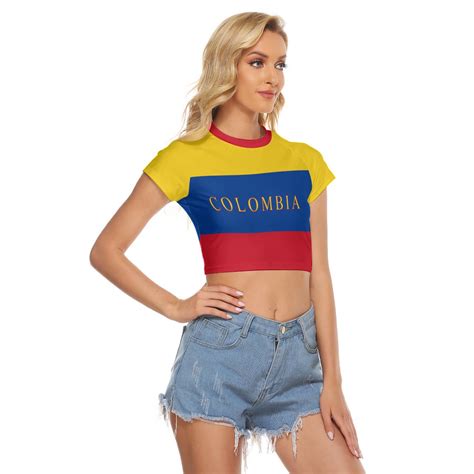 Colombian Flag Womens Crop Top Colombia Flag Bogotá Etsy