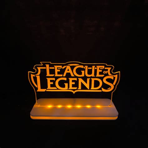 Luminária Led League Of Legends Elo7 Produtos Especiais