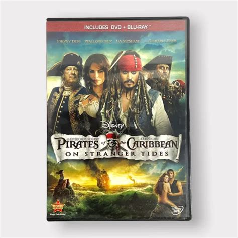 pirates of the caribbean on stranger tides two disc blu ray dvd combo disney 5 25 picclick