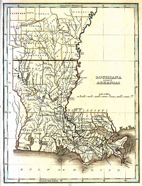 Tngenweb Louisiannaarakanas 1835 Map