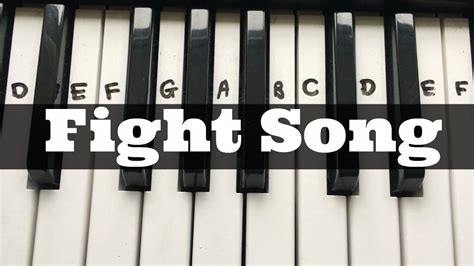Song to song (2017) soundtracks on imdb: Fight Song - Rachel Platten | Easy Keyboard Tutorial With ...