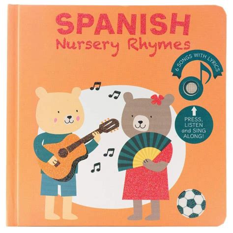 Calis Books Spanish Nursery Rhymes Sound Bilingual Book Oriental