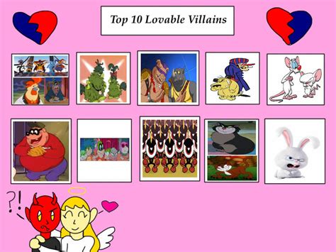 My Top 10 Lovable Villains By Bart Toons On Deviantart