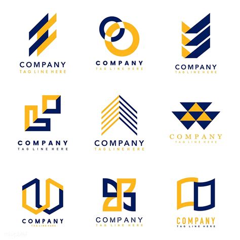Six Different Logos Designed To Look Like Letters And Numbers With The