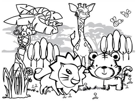 Jungle Animal Coloring Pages To Download And Print For Free