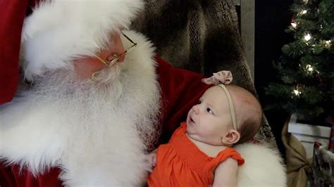 Baby Meets Santa For The First Time Youtube