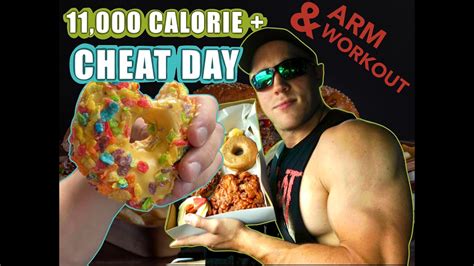 Arm Workout 11000 Calorie Cheat Day Full Day Of Treating Myself