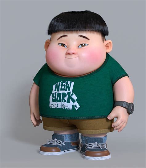 Artstation A Fat Boy Zhan Changyu Kids Cartoon Characters Fat