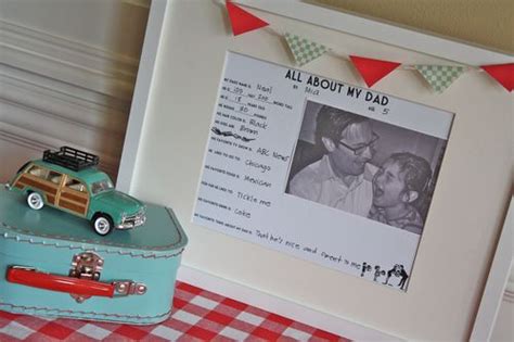 Last minute homemade birthday gifts for dad from son. All About My Dad Printable Freebie | Yesterday On Tuesday
