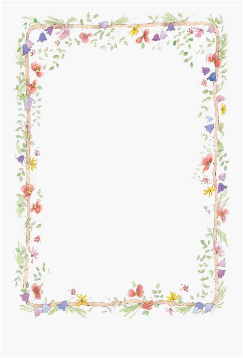 Printable Flower Frame