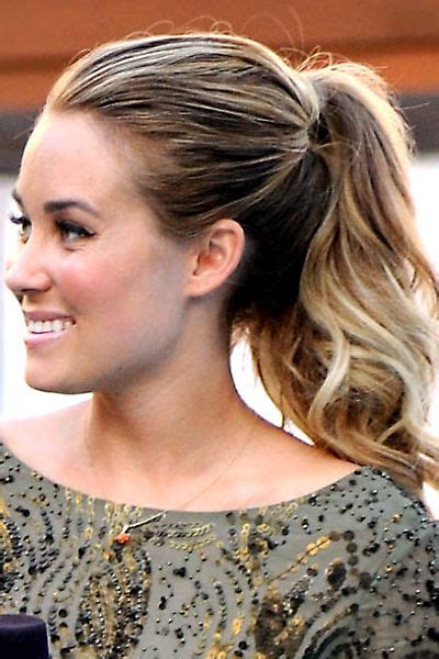 How To Do Lauren Conrads Hills Finale Ponytail Easy Homecoming Hairstyles Ponytail Styles