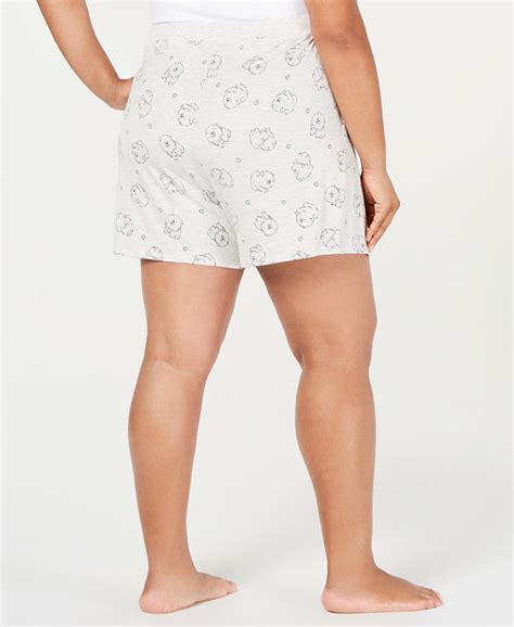 Jenni By Jennifer Moore Plus Size Printed Core Pajama Shorts Created For Macys And Reviews