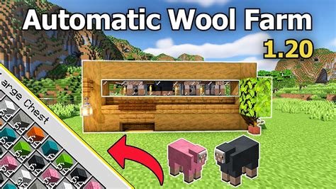 Minecraft Best Automatic Wool Farm In 120 Bedrock Java Survival