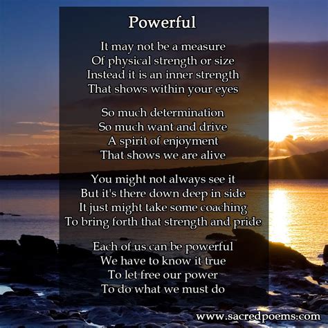 Inspirational Poem About Being Powerful Inspirational Poems Poetry
