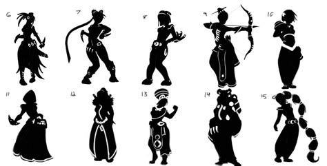 Character Silhouettes By Cedricvictor On Deviantart