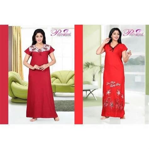 Nighties Plain Red Ladies Nighty At Rs 425piece In Mumbai Id 14100669633