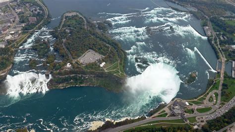 Aerial View Of Niagara Falls Ontario Aerial View Niagara Falls