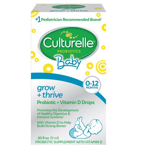 Culturelle Baby Grow Thrive Probiotic And Vitamin D Drops 0 12 Mo