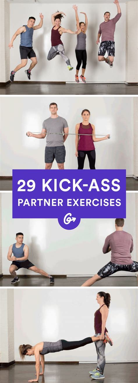 29 Full Body Partner Exercises Partner Workout Couples Workout
