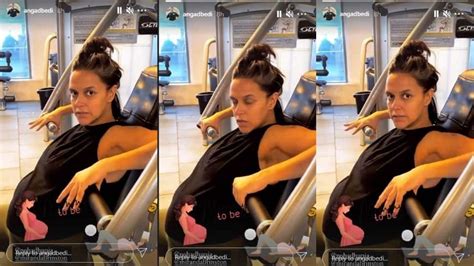 pregnant neha dhupia s workout session leaves fans inspired people news zee news