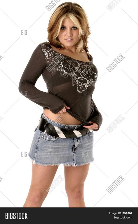 Sexy Girl Pulling Shirt Image And Photo Bigstock