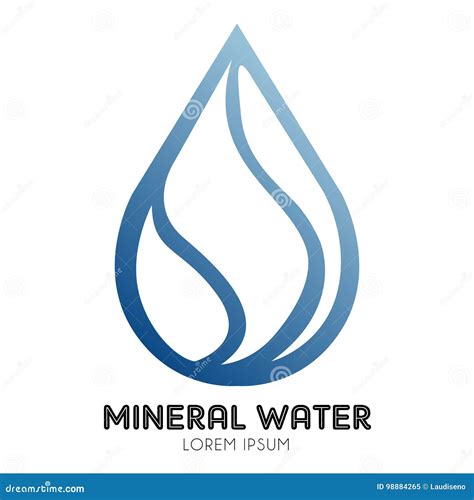 Mineral Water Logo Stock Vector Illustration Of Ecology 98884265