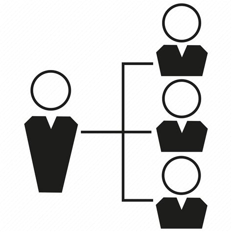 Connection Diagram Leader Network Organization Chart People Icon