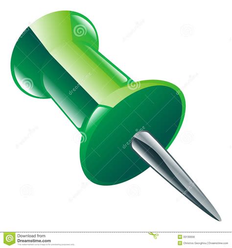 Drawing Or Push Pin Icon Stock Vector Illustration Of