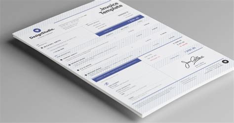 professional invoice template misc print pixeden