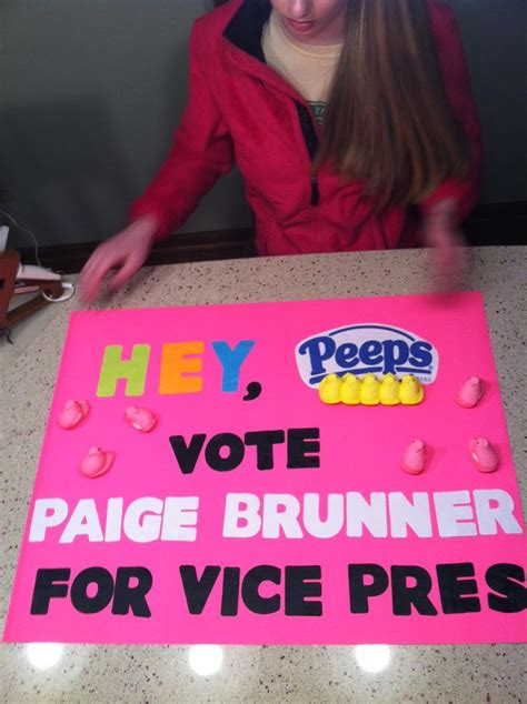 Paiges Student Council Elections Poster Vice President Student