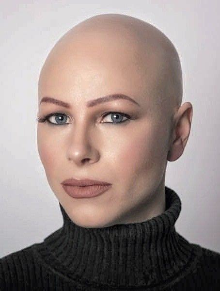 hairdare bald smooth headshave closeshave baldwoman shavedhead beautiful womenshaircuts