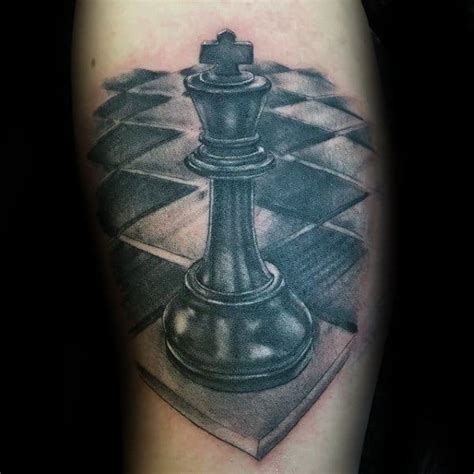 60 King Chess Piece Tattoo Designs For Men Powerful Ink Ideas