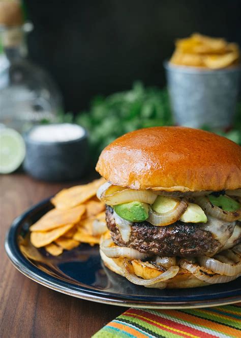 Gourmet Burger Recipe Mojo Beef Burgers With Tequila Lime Aioli