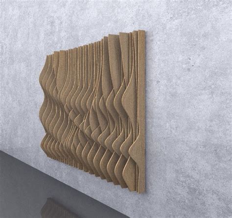 3 Intertwined Parametric Wooden Panels 3d Model Cgtrader