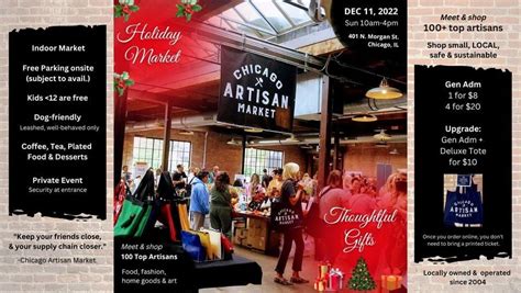 Chicago Artisan Market Holiday Market In Fulton Market Chicago Artisan Market December 11