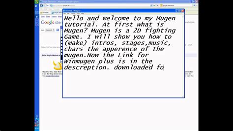 My Mugen Tutorial Make Intros Stages Music Part 1 Youtube