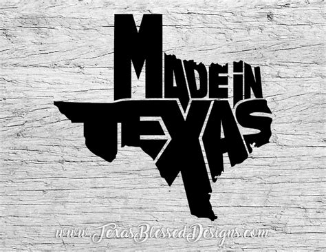 Made In Texas Vinyl Decal Etsy