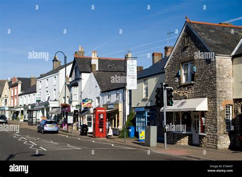 Cowbridge High Street Vale Of Glamorgan South Wales Uk Stock Photo