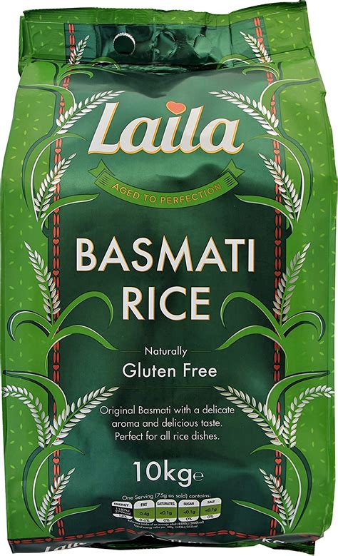 Laila Basmati Rice Long Grain Naturally Aged 10kg Uk Grocery