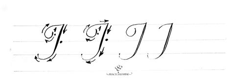 Caligrafía Copperplate ¿cómo Escribir La Letra J Aracelyasmine