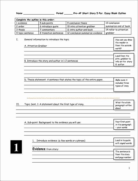 The discussion becomes well rounded when you emphasize not only the impact of the study but also where it may fall short. 5+ Editable Essay Outline Template - SampleTemplatess ...
