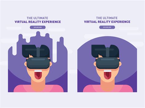 Virtual Reality Poster Flat Illustration By Christian Johnsen On Dribbble