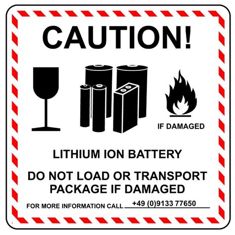 Class 9 Lithium Battery Label Printable Transporting Lithium