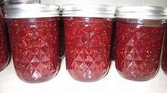 How to make strawberry jam Quick Easy Recipe with Pectin Canning Jars Strawberries Fruit Preserves