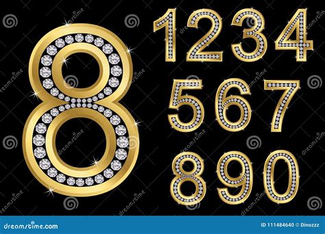 Golden Numbers Royalty Free Stock Image 13860232