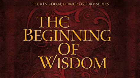 The Beginning Of Wisdom Khouse Tv