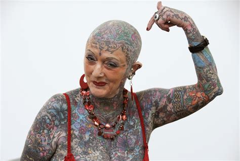 Worlds Most Tattooed Female Senior Citizen Isobel Varley Dies Ibtimes Uk